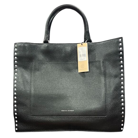 Rebecca Minkoff Women's Darren Tote Bag Black Turn Lock Closure NWT - Picture 5 of 12